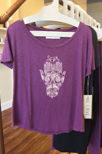 purple SEVA shirt