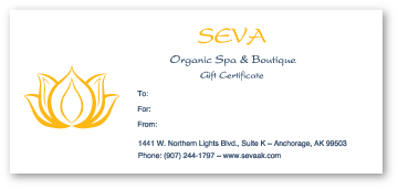 SEVA gift card